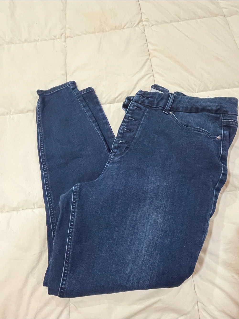 Maurices Dark Blue High-Rise Ankle Jeans